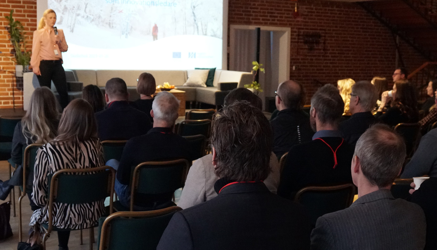 Deltagare samt föreläsare under ett event i Skellefteå för Innovationsekosystemet.